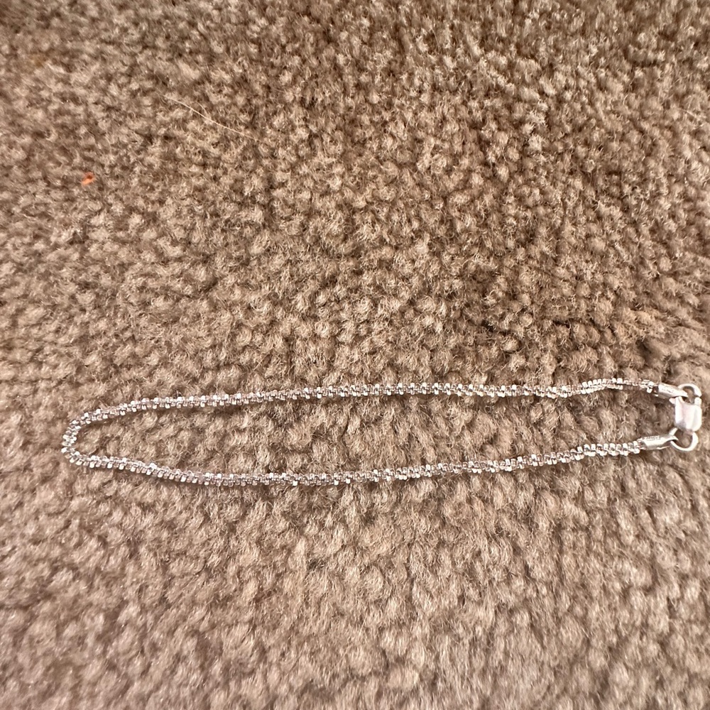 925 Italy sterling silver ankle bracelet